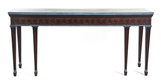 An English Marquetry Console Table
