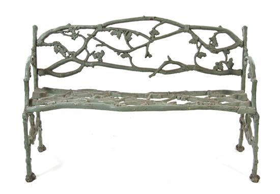 An American Cast Iron Garden Bench 1525a7