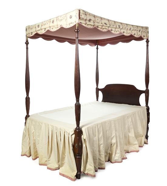 * An American Mahogany Canopy Bed