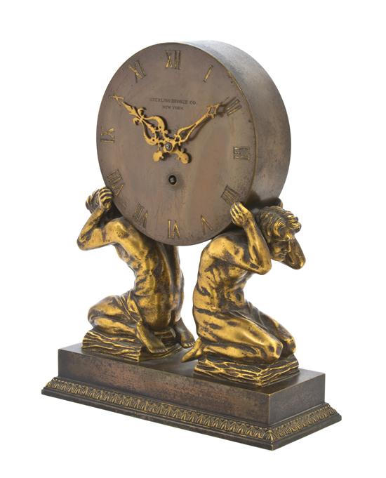 * An American Figural Mantel Clock