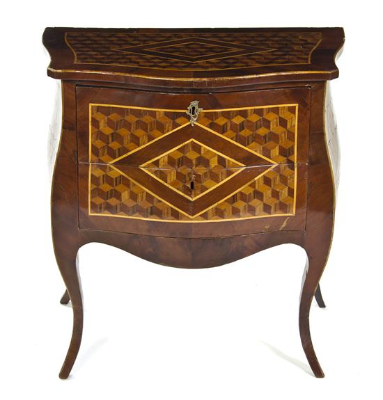 A Louis XV Style Parquetry Commode