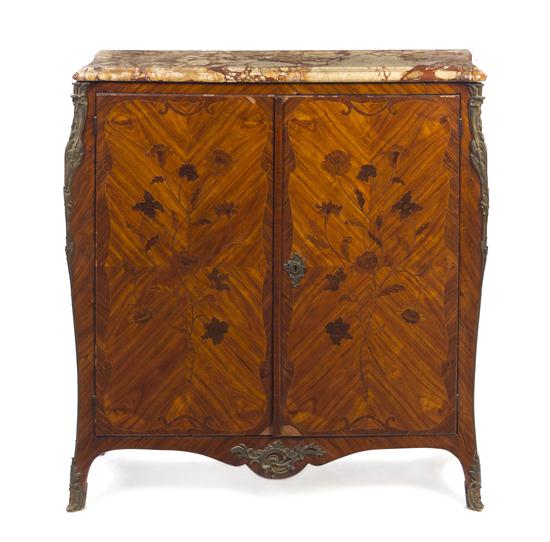 * A Louis XV Marquetry and Gilt