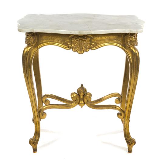 A Louis XV Style Giltwood Occasional