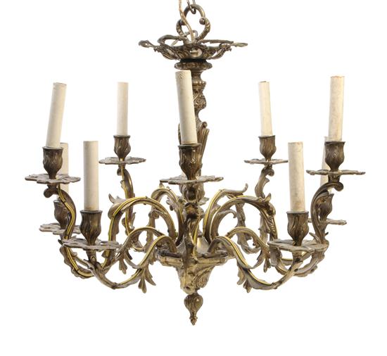 A Louis XV Style Gilt Bronze Ten Light 1525fe