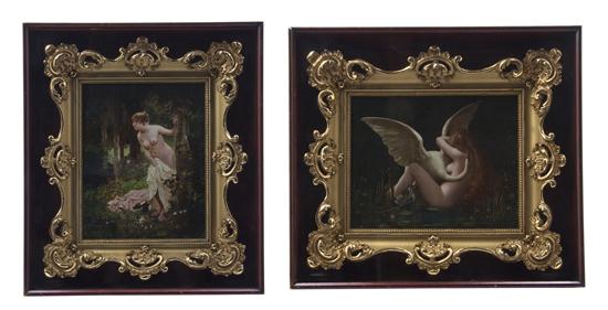  Two Decorative Painted Panels 15260c