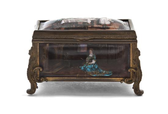  A French Enameled Copper Table 152615