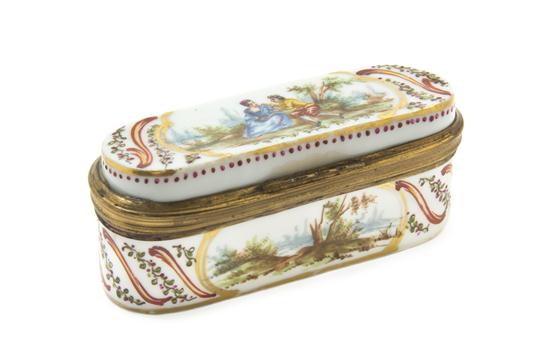 A French Enameled Porcelain and