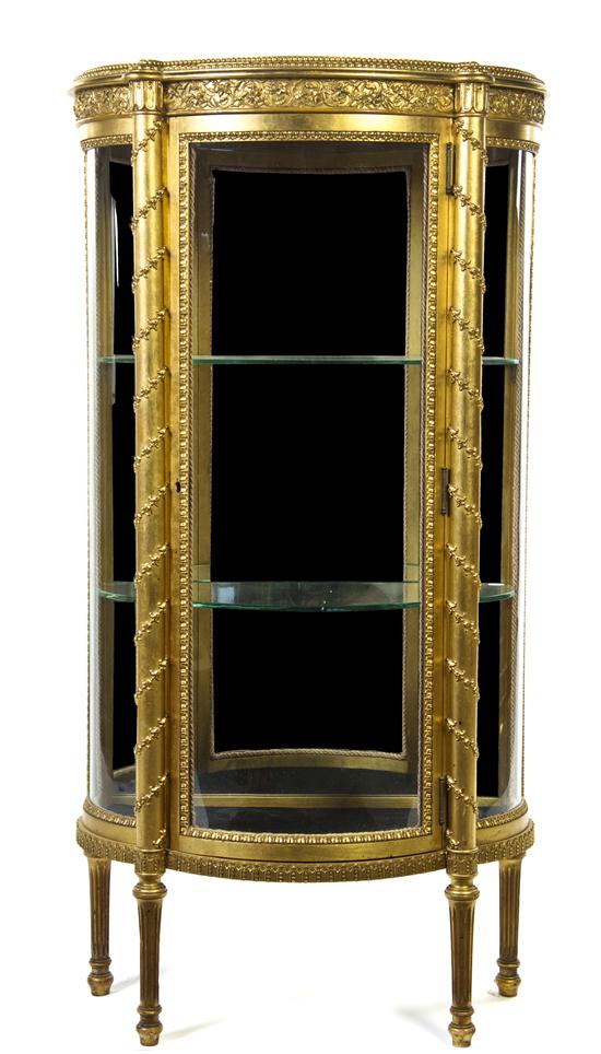 A Louis XVI Style Giltwood Vitrine 152632