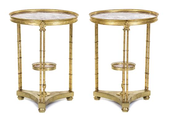 A Pair of Louis XVI Style Gilt