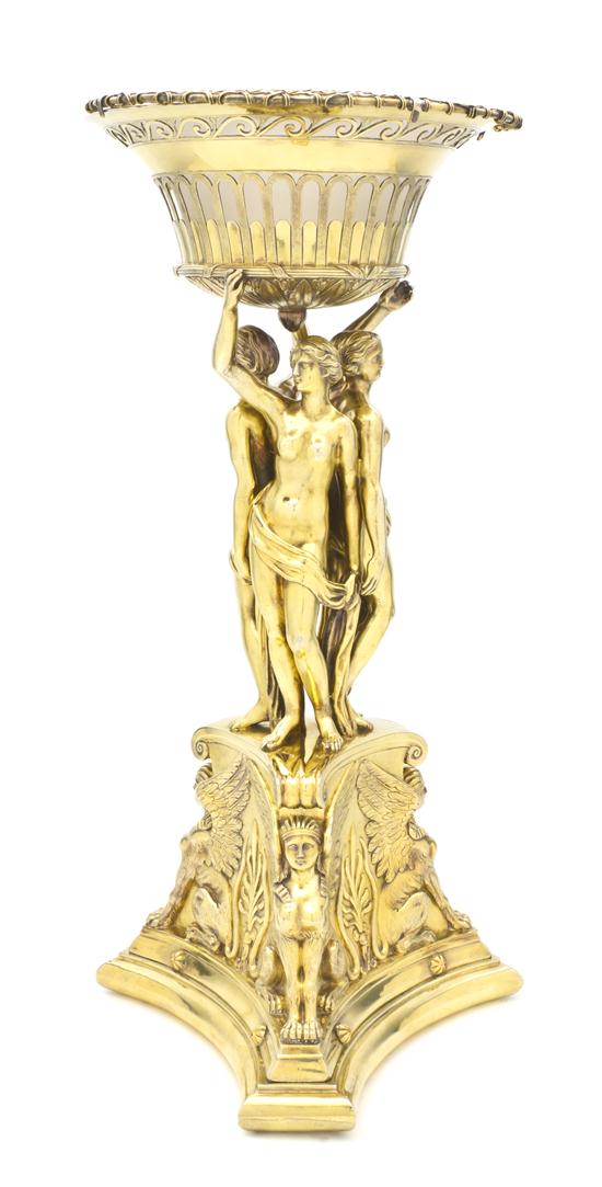* A Neoclassical Gilt Bronze Figural