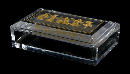  A French Glass Table Box Val 152648