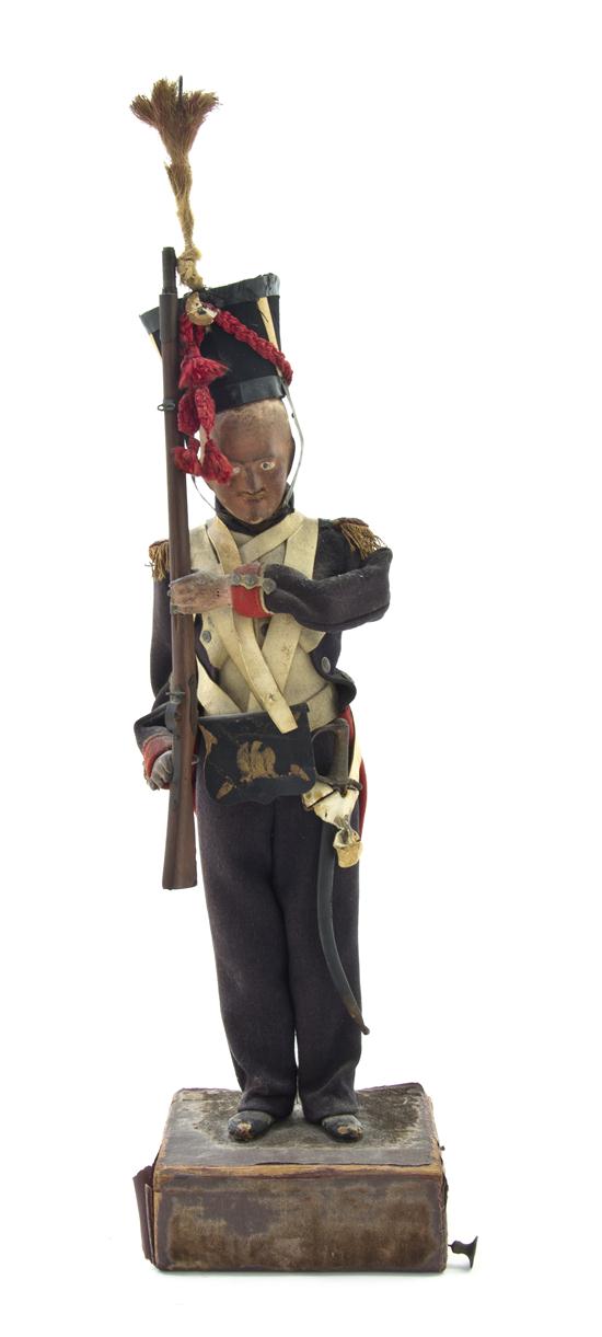 A French Carved Wood Automaton Napoleonic