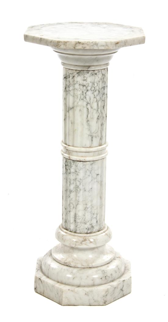 A Continental Marble Pedestal having