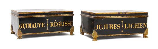 A Pair of French Tole Confectionary 15266d