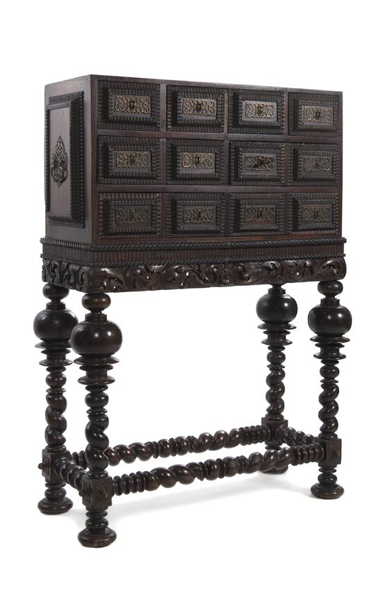 A Spanish Baroque Style Chest on