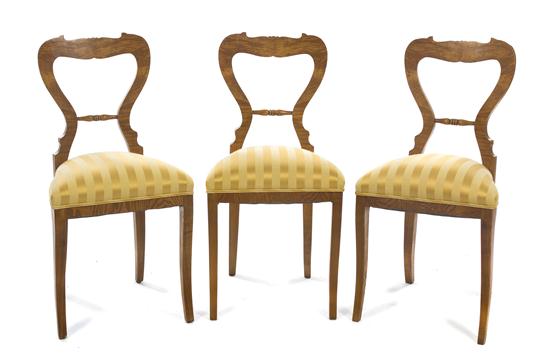 A Set of Three Biedermeier Fruitwood 15268a