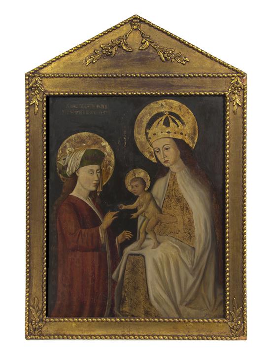 * A German Ecclesiastical Oil Painting