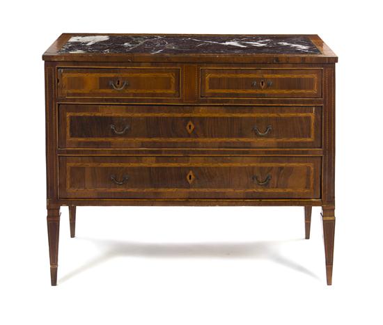  A Continental Marquetry Commode 1526c1