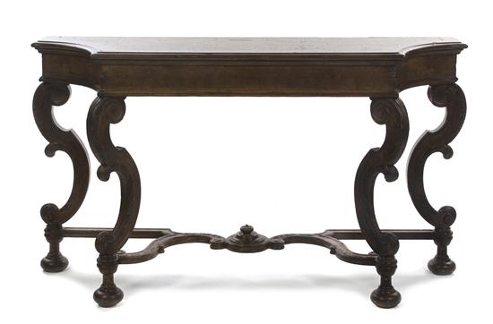 A Continental Mahogany Console