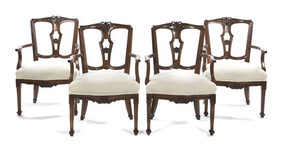 A Set of Four Continental Mahogany 1526c5