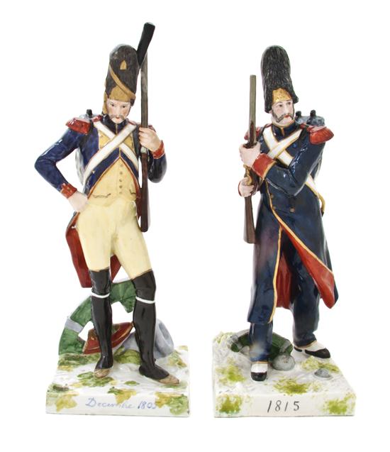 A Pair of Paris Porcelain Napoleonic