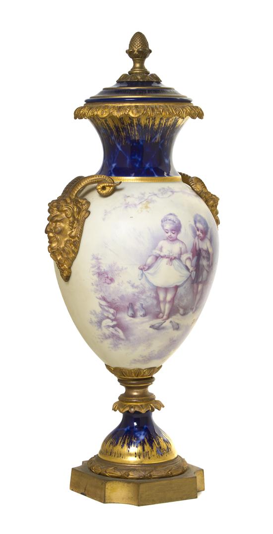 A Sevres Style Porcelain and Gilt 15273a