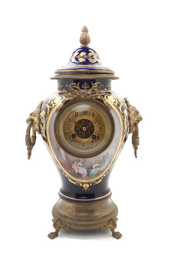 A Sevres Style Porcelain and Gilt