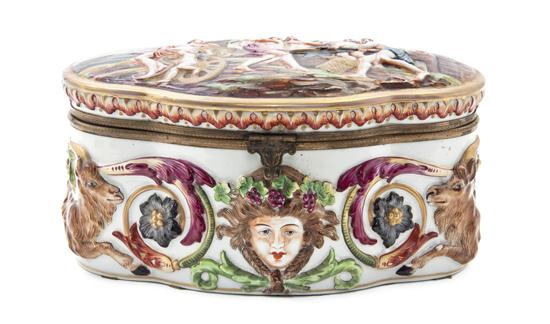  A Capodimonte Porcelain Table 15274c