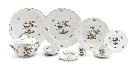 * A Herend Porcelain Partial Dinner