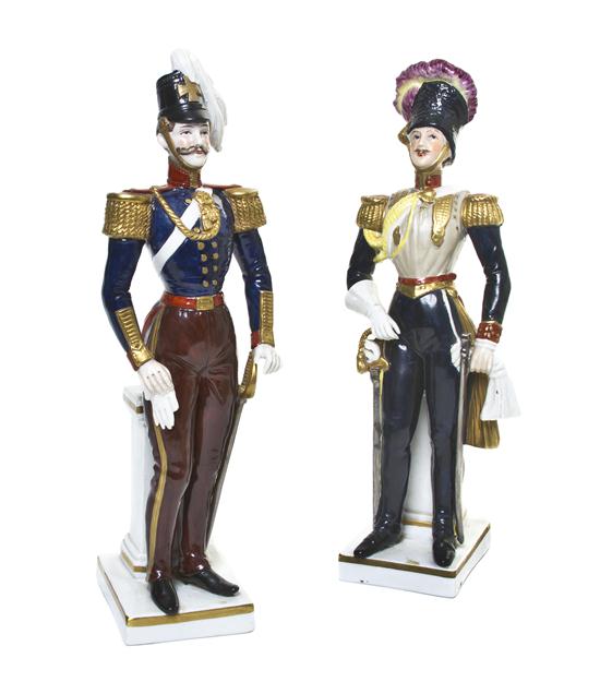 * Two Sitzendorph Porcelain Figures