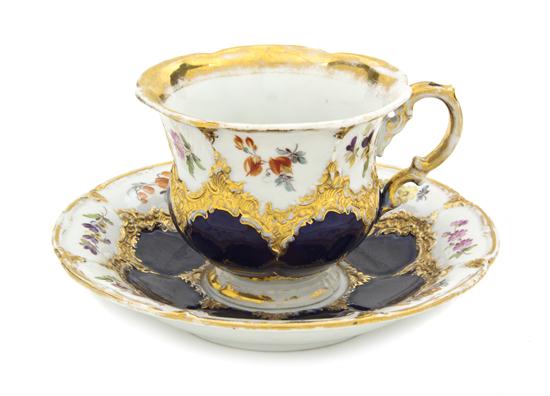 A Meissen Porcelain Cup and Saucer