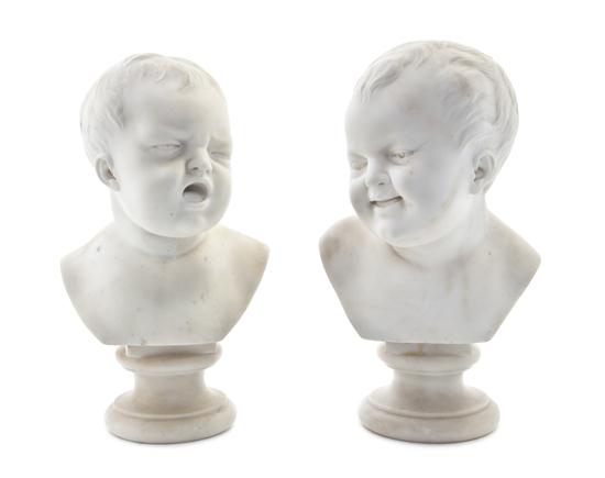  Two Italian Marble Busts depicting 1527c2