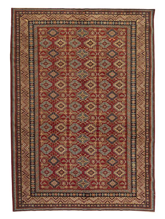 A Pakistani Wool Rug having repeating