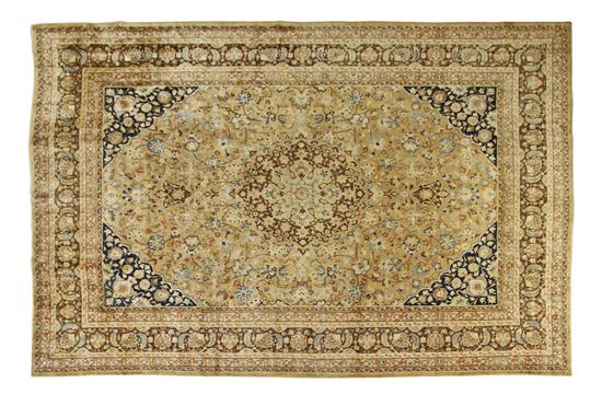 A Persian Mashed Carpet having a foliate
