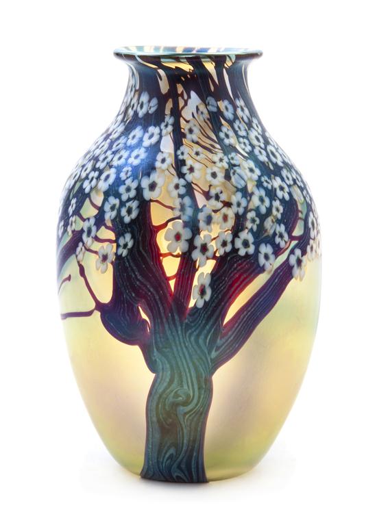 * An Orient and Flume Glass Vase