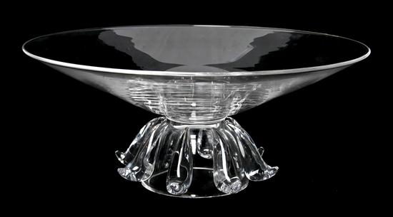 * A Steuben Pedestal Bowl Donald Pollard