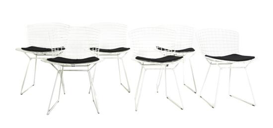 A Set of Six Wire Chairs Harry 152827