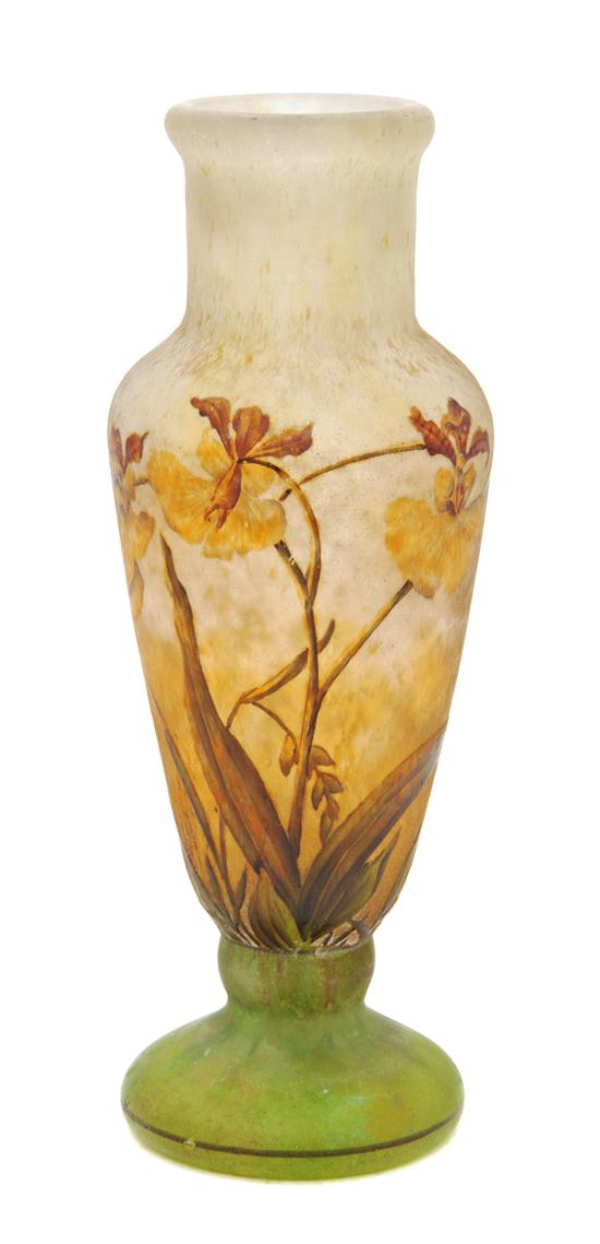 A Daum Enameled Cameo Glass Vase 152878