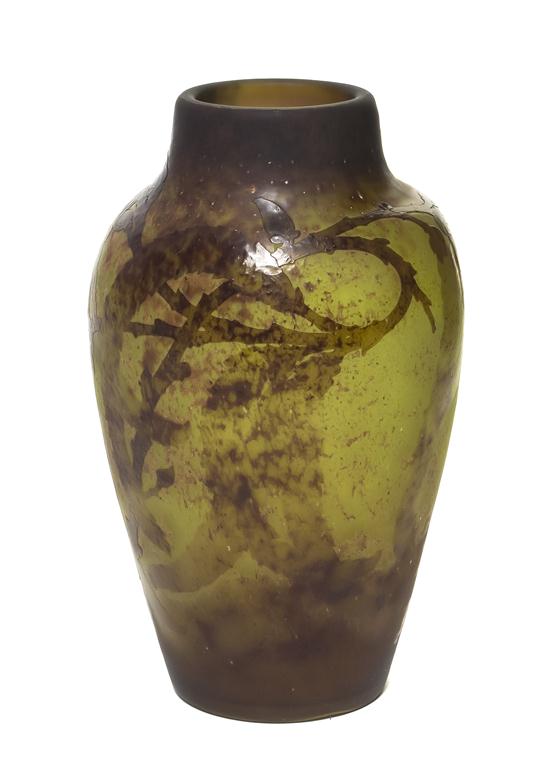 A Galle Cameo Glass Vase of ovoid 152880