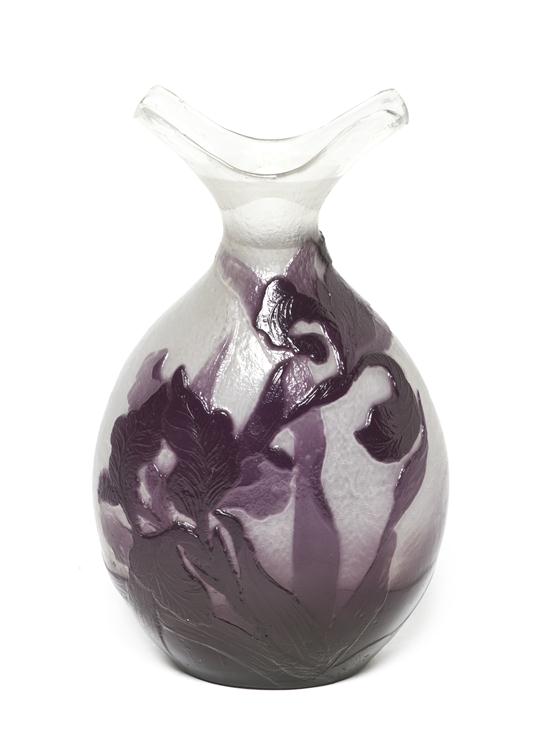 * A Galle Fire-Polished Cameo Glass