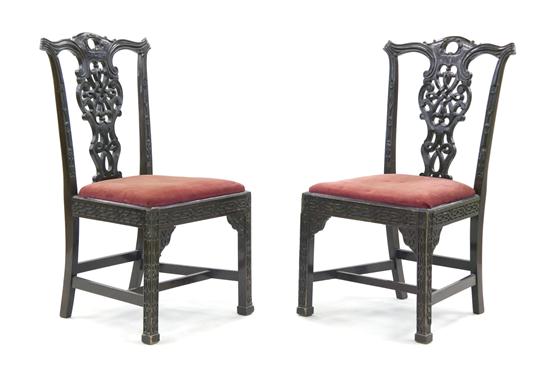  A Pair of Chinese Chippendale 1528d5