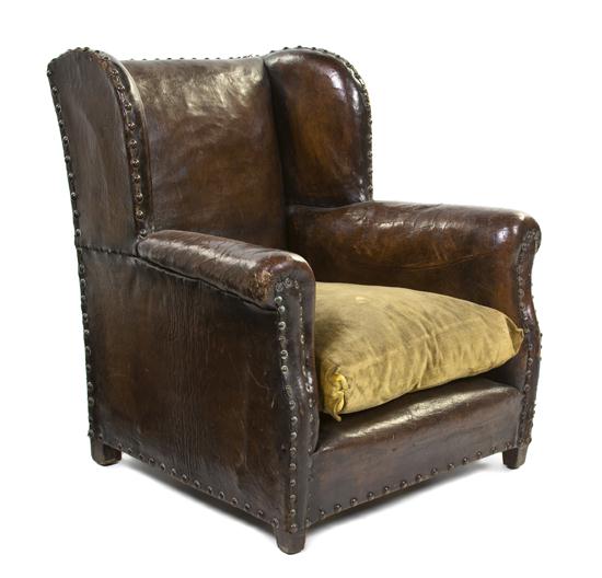A George III Leather Upholstered 1528e6