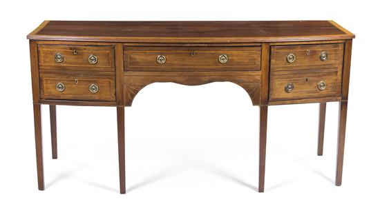 A Georgian Mahogany Sideboard having 1528e0