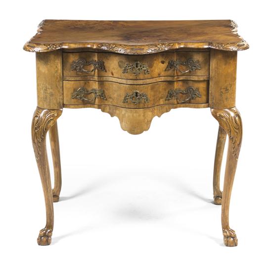 A Chippendale Style Burlwood Side 1528fb