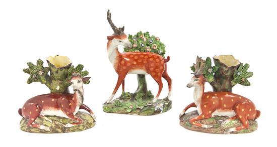 Three Staffordshire Deer Bocage Groups