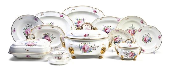 An English Porcelain Partial Dinner