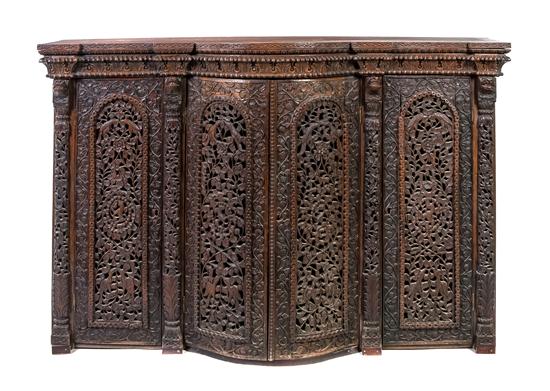 *An Anglo-Indian Carved Rosewood