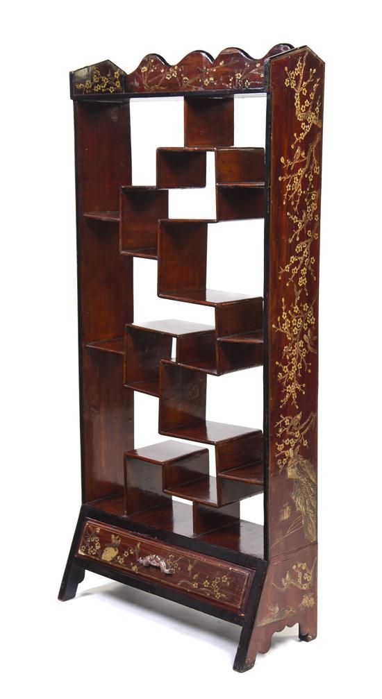 A Chinese Export Lacquered Etagere 152945