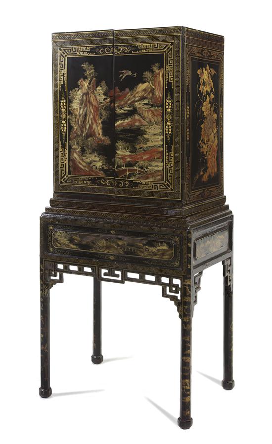 A Chinese Export Lacquered Cabinet 152946