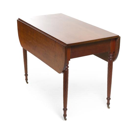 *An American Cherry Drop-Leaf Table